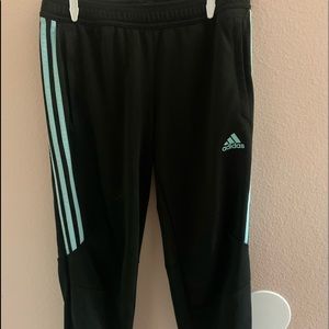 blue stripe adidas sweats